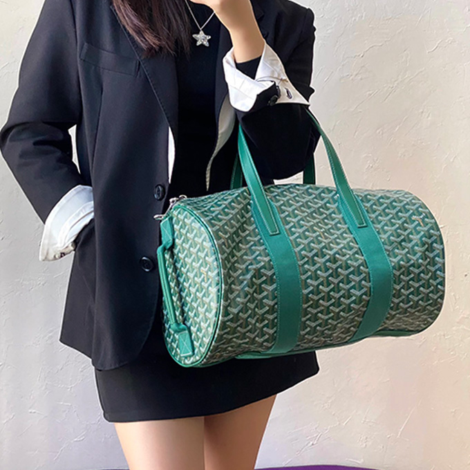 goyard barrel 40 multi‑form cylindrical duffle travel shoulder bag